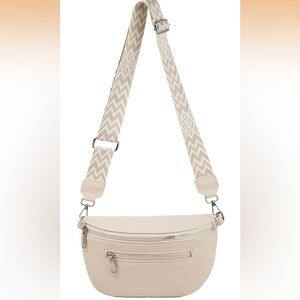 Cream Boho Crossbody Bag
